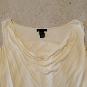 New York & Co white cowl neck sleeveless top